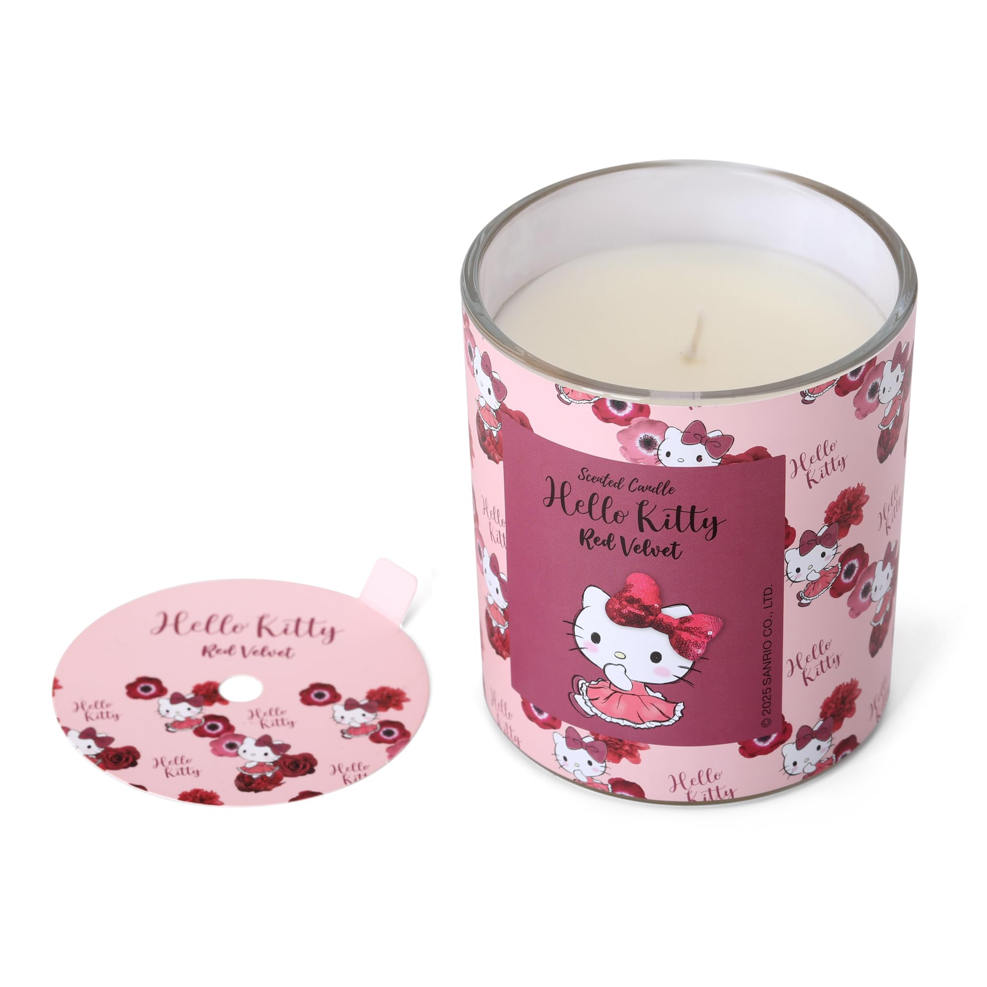 Hello Kitty Red Velvet - Candela profumata, 213 g, 1 stoppino, 35 ore di combustione