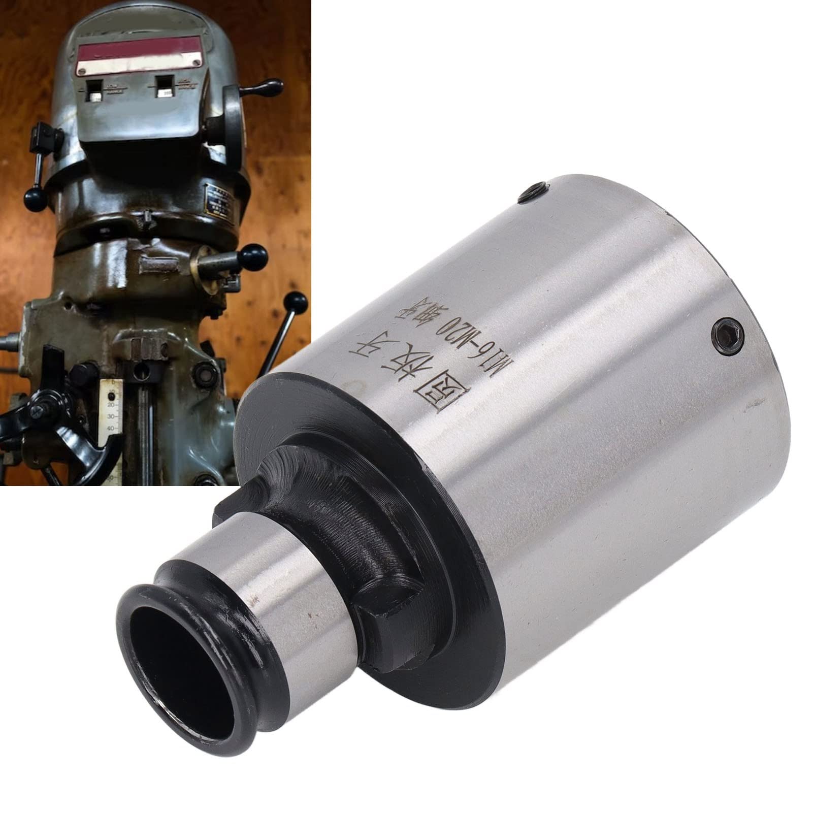 Soporte redondo para terrajas de tamaño estándar, 30 mm de diámetro, resistente a la oxidación, profundidad máxima de 90 mm para máquina de roscar (hilo fino)