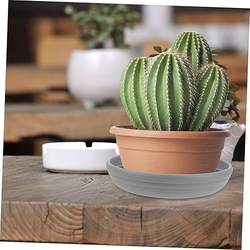 Miniatura 5 de GANAZONO Juego de platillos redondos de plástico para plantas, bandejas impermeables para plantas de interior