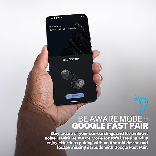 Miniatura 6 de JLab Go Air Pop+ Tones Auriculares inalámbricos verdaderos, auriculares intraurales, auriculares Bluetooth, auriculares de reproducción de 35 horas,