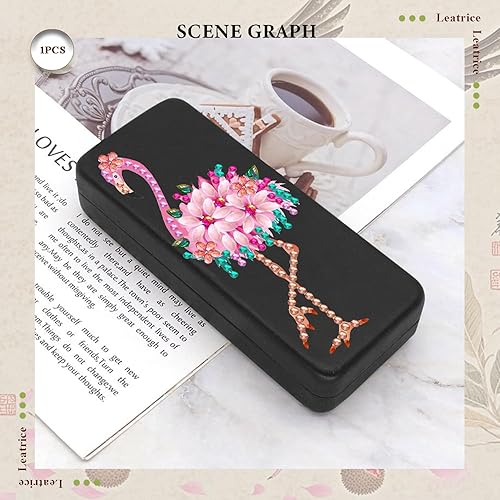 Miniatura 6 de Leatrice Diamonds - Kit de arte de diamantes para adultos, kit de pintura de diamantes pequeños, estuche para lentes de diamantes para mujeres