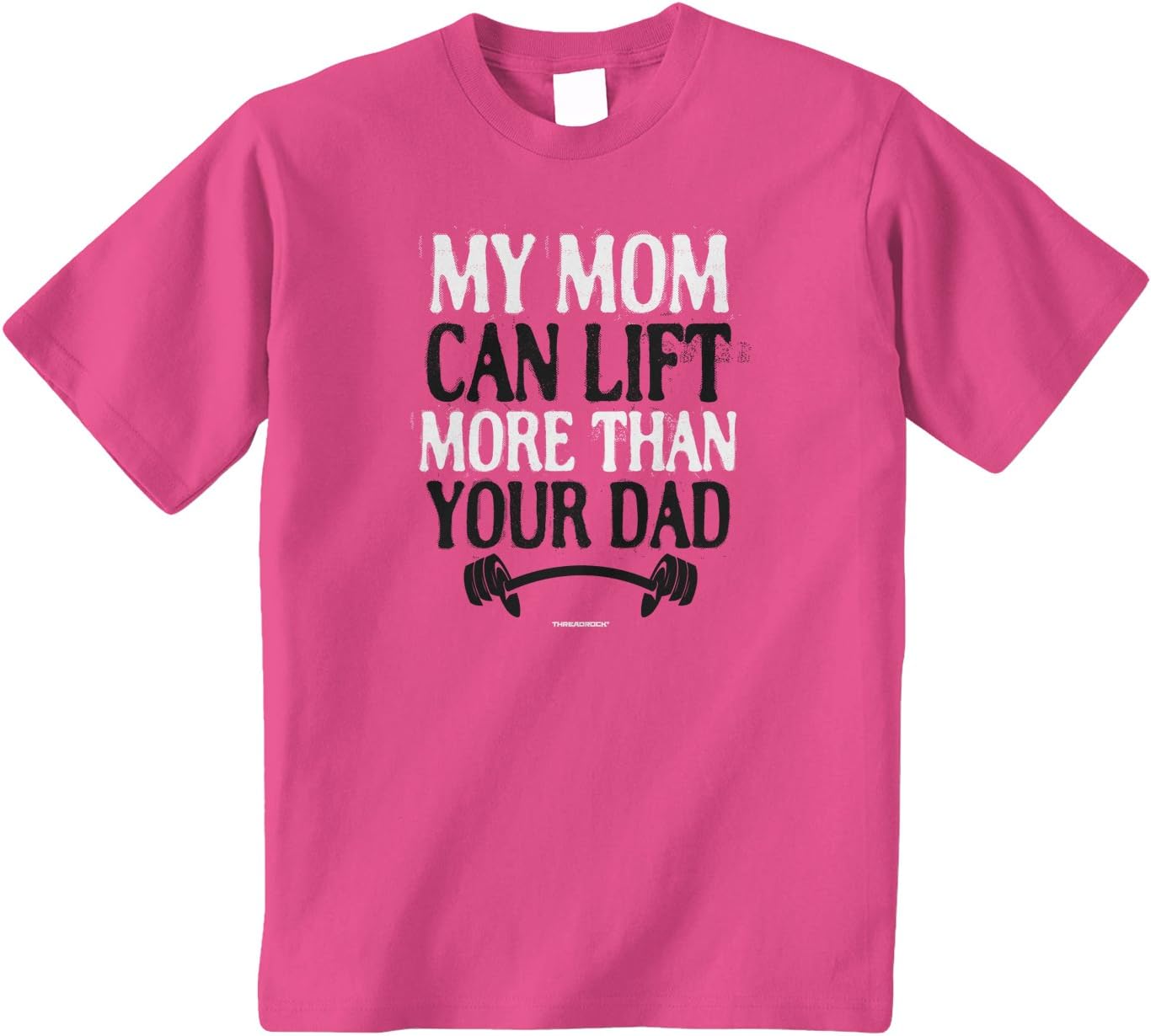Threadrock Big Boys' My Mom Can Lift More Than Your Dad Youth T-Shirt