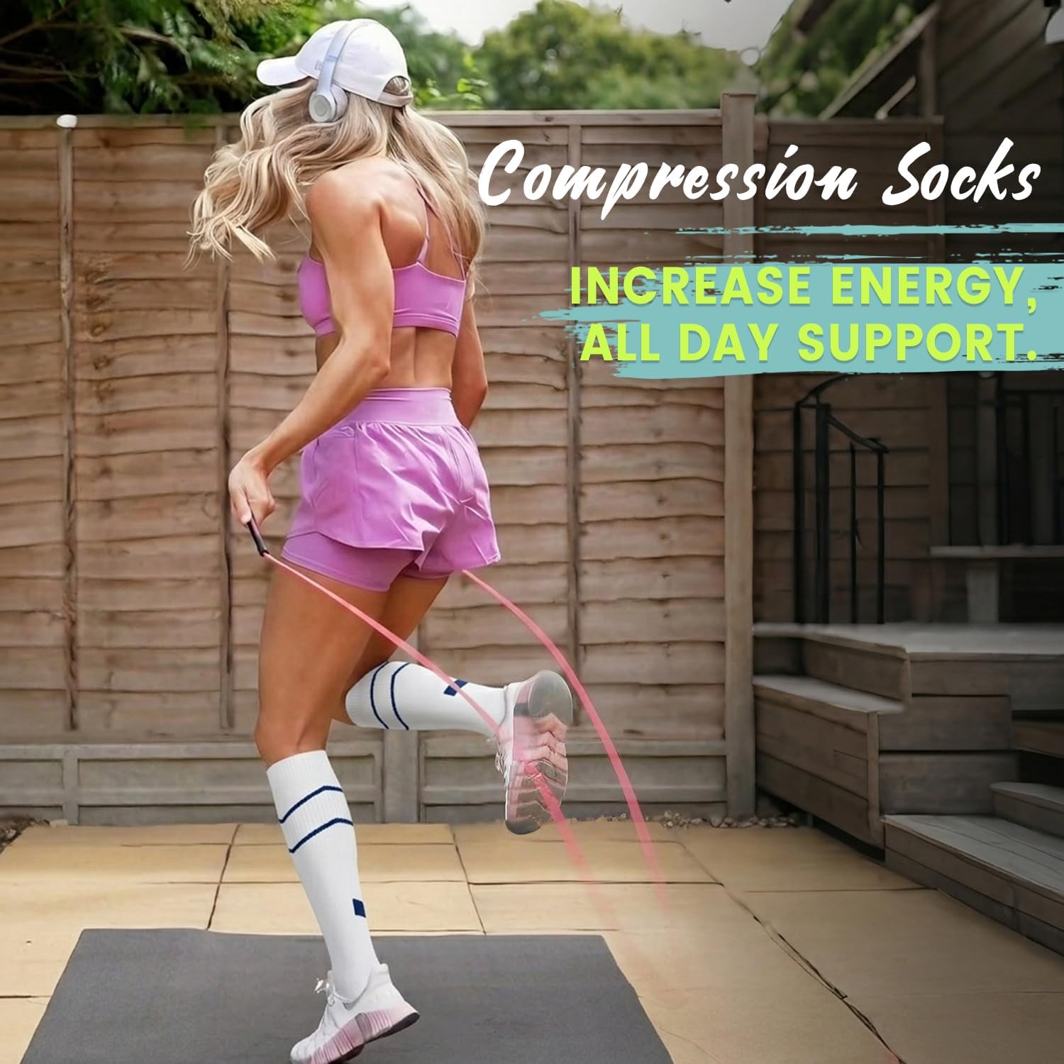 Copper Compression Socks 15-20 mmHg for Men & Women 8 Pairs – Circulation Support for Nurses, Travel, Running, Hiking, Soccer image 2