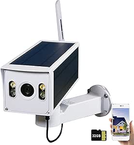 3G/4G Solar Security Camera with Pan Tilt,Solar/Rechargeable Battery Powered,1080P AI Night Vision,Micro Power Consumption Continuous Recording Outdoor Camera with Micro SD Card asin的图片