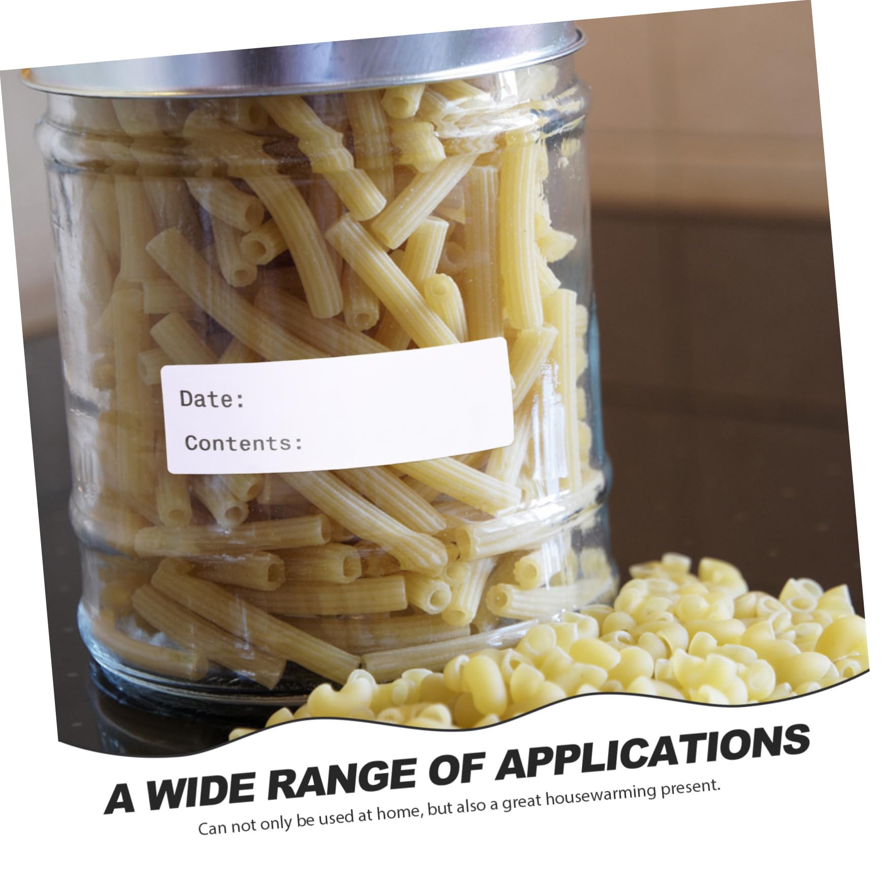 SHINEOFI 6rotoli Etichette Adesive Scrivibili Per Alimenti Stickers Per Data Di Scadenza Per Cucina e Congelatore Facili Da Applicare e Rimuovere