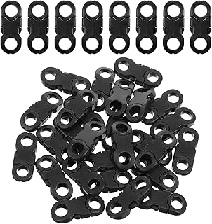 25 Pcs Mini Safety Breakaway Buckles Quick Side Release Plastic Snap Buckle DIY Crafts Strap Rings Accessories for Bracelet Anklet Necklace Clasp Braided Cameras Paracord