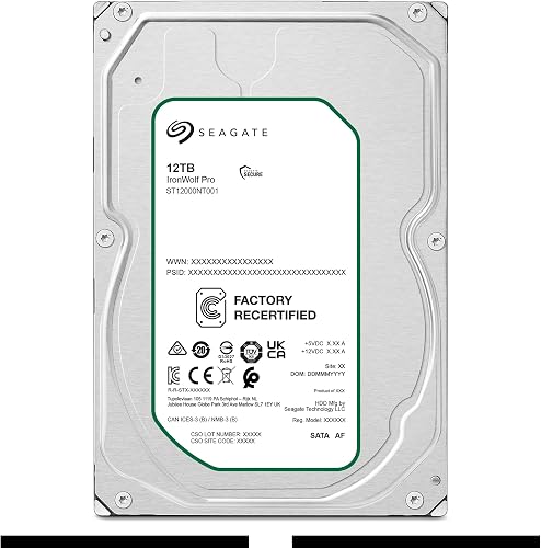 Seagate IronWolf Pro 12 to - Disque Dur 7200 TR/Min pour NAS - ST12000NT001 - 2