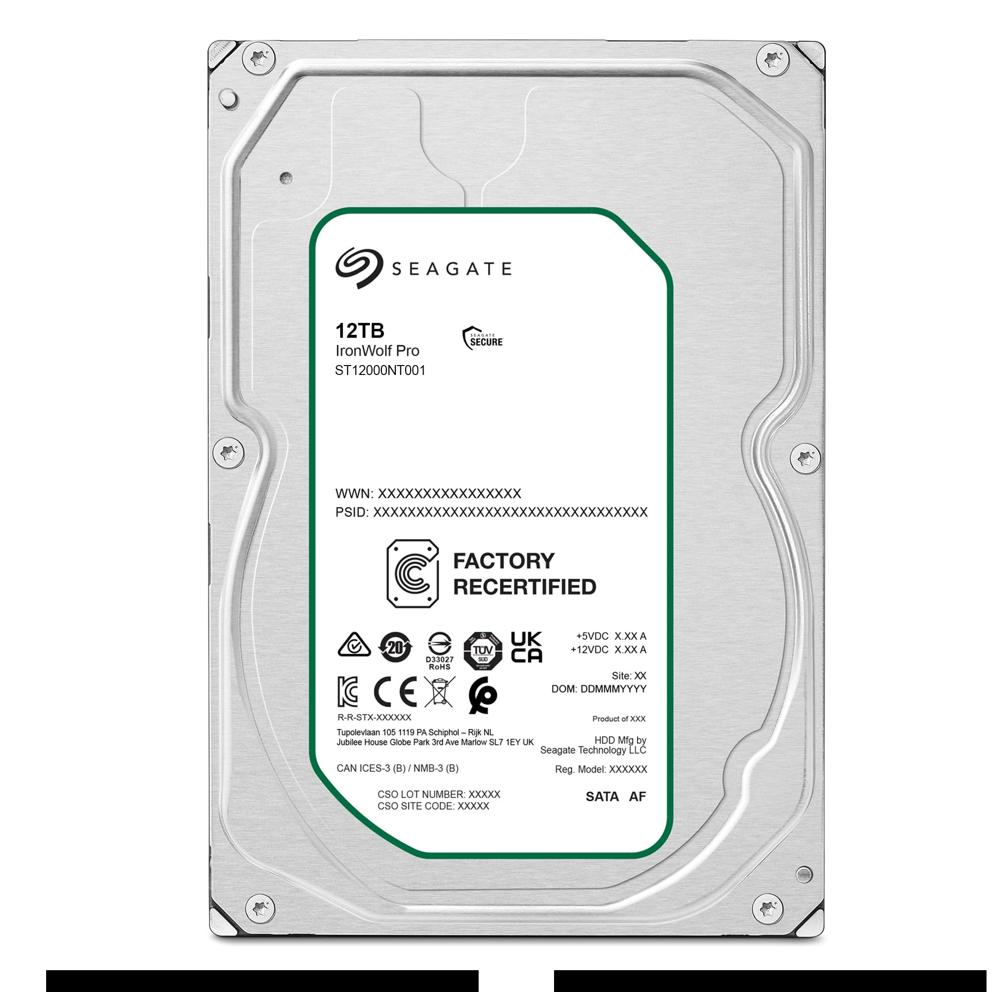 Amazon | 【整備済み品】Seagate IronWolf Pro 3.5インチ 12TB 内蔵