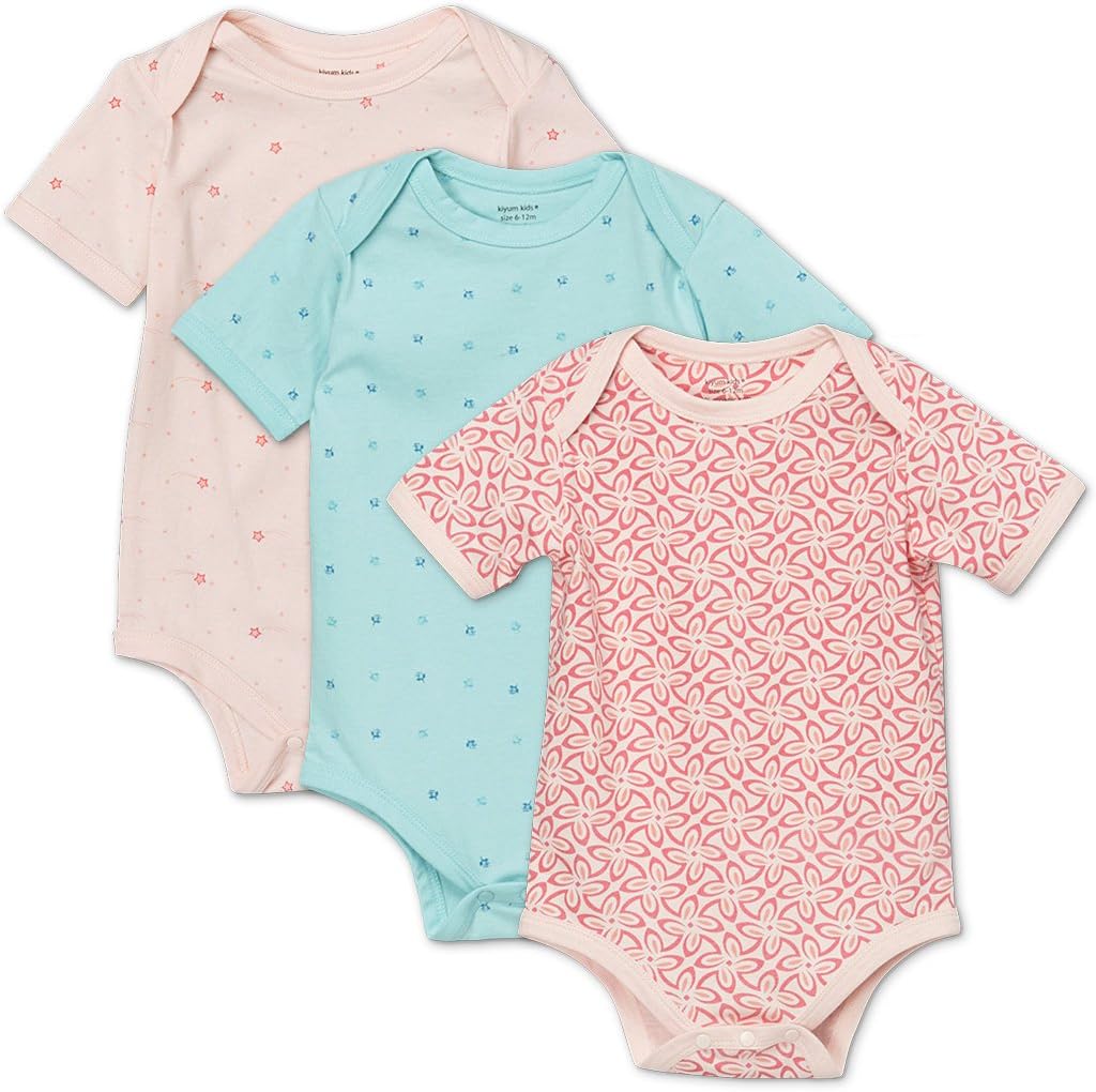 Organic Cotton Baby Bodysuit 3 Pack