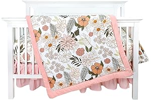 Daisy Bloom 4-Piece Baby Girl Nursery Bedding Set: Sweet Dreams for Your Little Princess