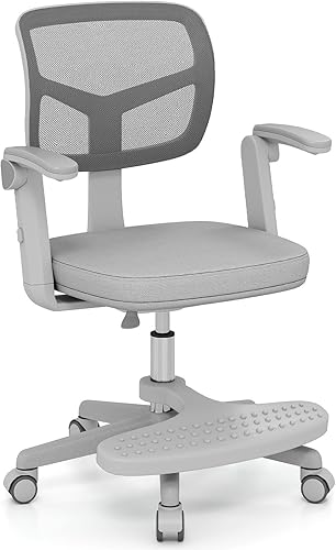 Miniatura 10 de Giantex Silla ergonómica de oficina en casa silla de escritorio de malla con respaldo bajo silla giratoria para computadora con soporte lumbar en