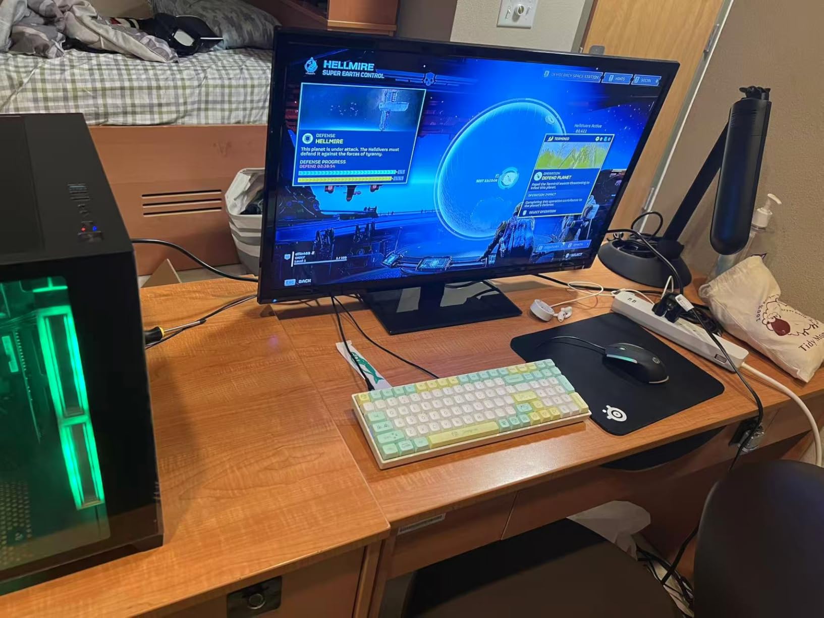 Gaming Desktop Computer PC,AMD Ryzen 5 5600,RTX3050 6GB,32GB RAM and 1TB M.2 NVMe PCle4.0,ARGB Fan,WiFi,Game Design Office Console,Sea View Room,Prebuilt Gaming PC Tower