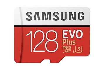 (Refurbished) Samsung EVO Plus 128GB microSDXC UHS-I U3 100MB/s Full HD & 4K UHD Memory Card with Adapter (MB-MC128HA)