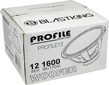 Blastking PROFILE12 12 1600W High Output Woofer 800W RMS, 4 Voice Coil, 8 , 95.6 dB, Forced-Air Cooling Pro Audio Driver for Reflex or Horn Cabinets