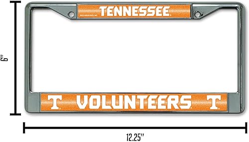 Miniatura 22 de Rico Industries NCAA 12 x 6 pulgadas, accesorio de automóvil cromado plateado brillante para automóvil/camión/SUV