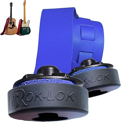 Rok Lok PRO – Universal Quick-Change Guitar Strap Lock System – Rubber coated for Finish Protection – No Tools, No Mods, Fits Most Electric, Acoustic & Bass Guitars