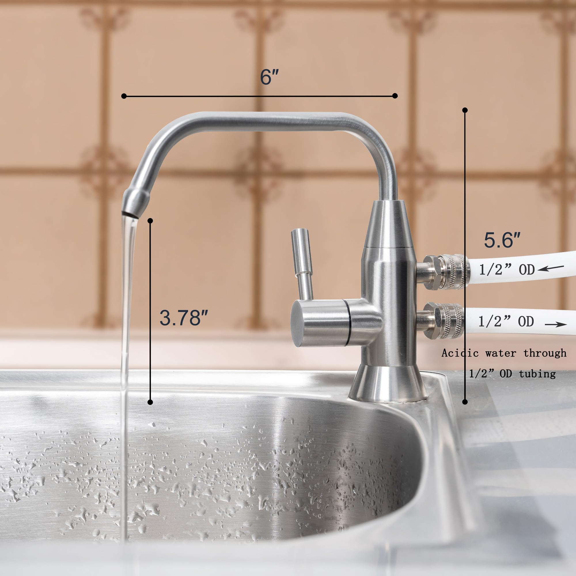 Alkaline Water Faucet, 1/2