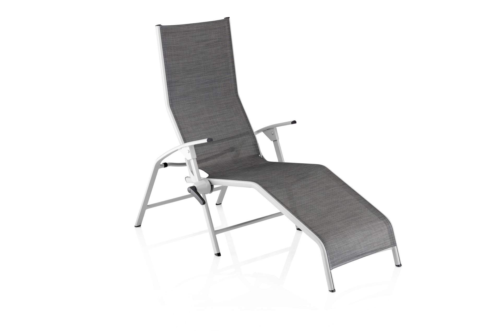 KETTLER Tampa II Recliner Pool Lounger Aluminium Textile silver