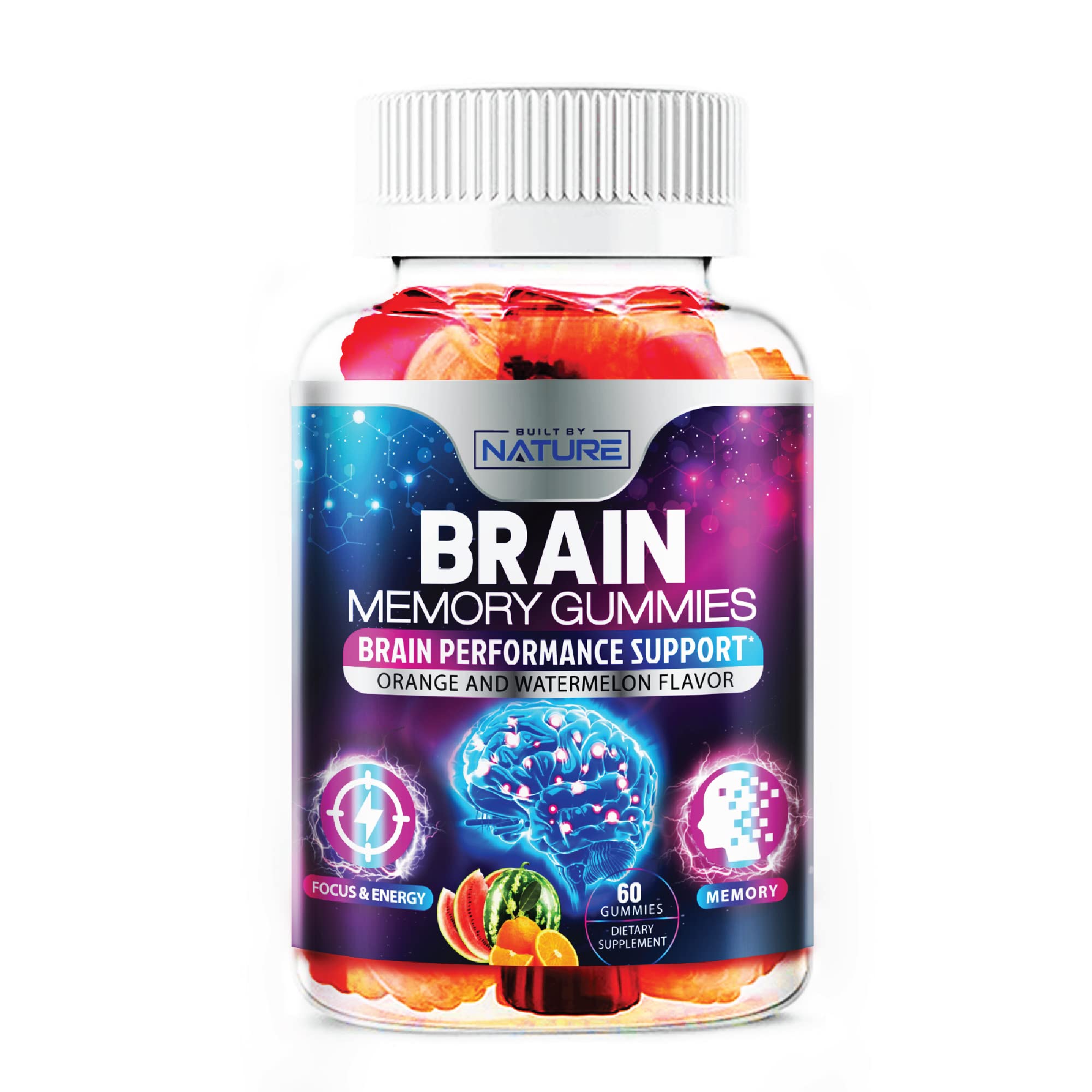 Buy Nootropic Gummies Supplement Memory, Focus & Concentration Gummy