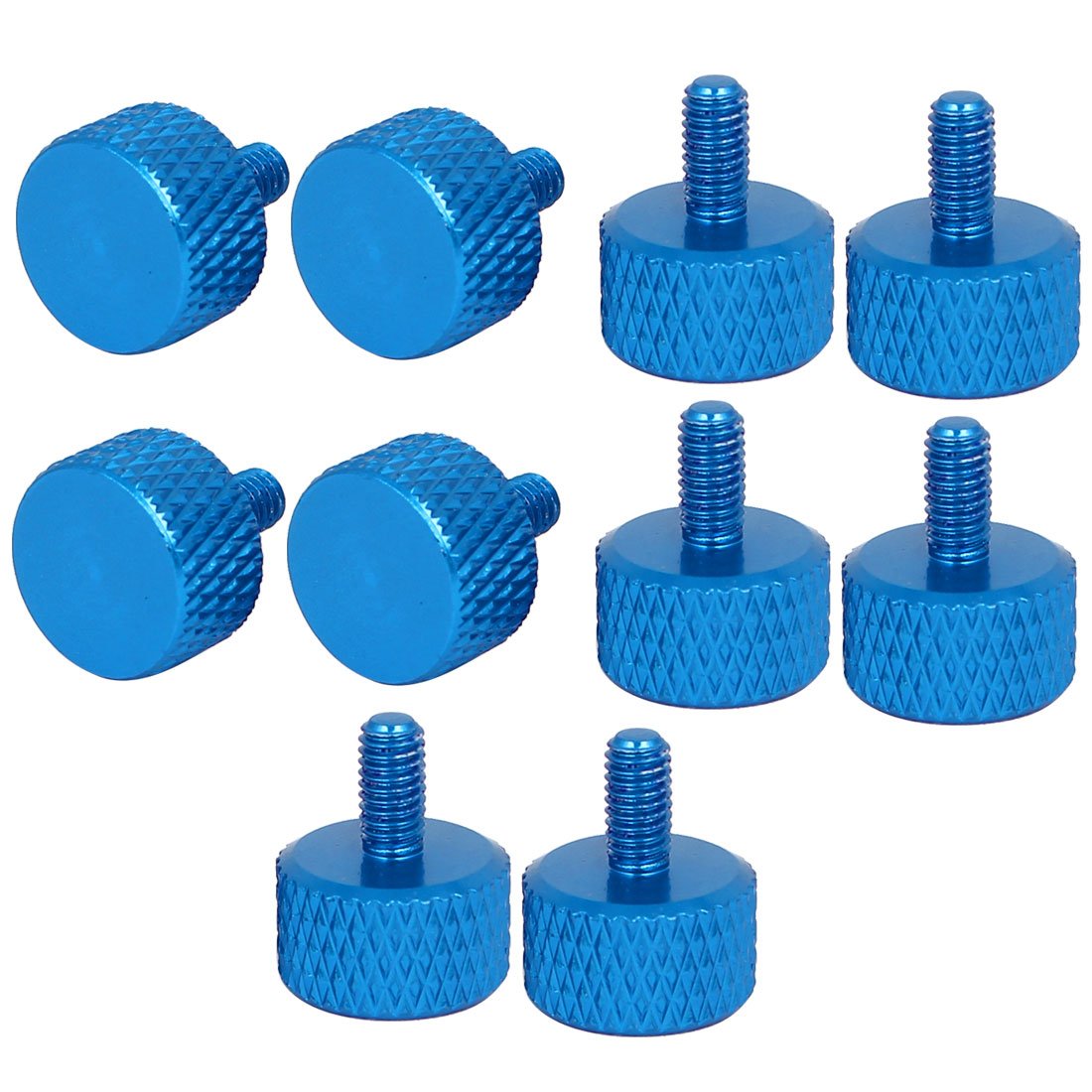 uxcell Computer PC Graphics Card M3x6mm Knurled Thumb Screws Sky Blue 10pcs-image-33