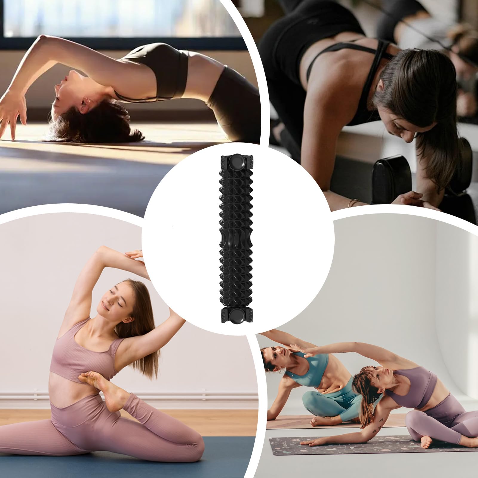 Rullo da Massaggio in Schiuma Massaggiatore Stretcher Antiscivolo | Foam Roller per l'Esercizio Per Esercizio, Stretching, Allenamento, Sonno, Arricciatura Notturna, Gamba, Corpo, Muscolo,