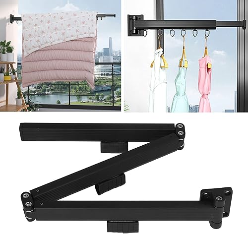 Miniatura 6 de Perchero de secado de ropa, colgador de ropa retráctil para lavandería, balcón