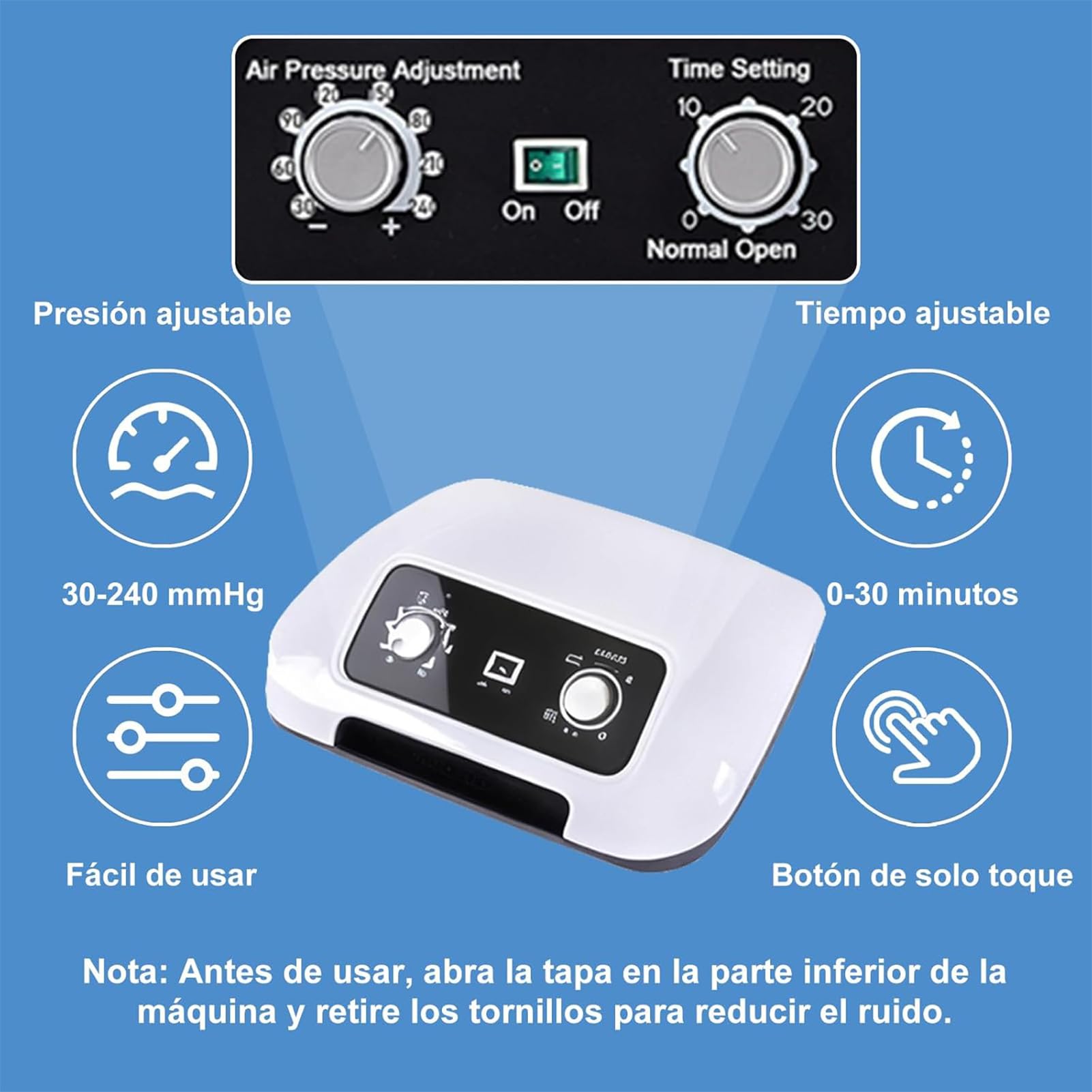 Pressoterapia per Casa Linfodrenaggio con 6 Airbag, Massaggiatore Elettrico a Compressione d'Aria Gambe e Addome e Braccio Piedi, Pressoterapia Linfodrenaggio Total Body Macchina