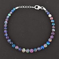 Vista 10 de Multi Gemstone Dainty Choker Bracelet