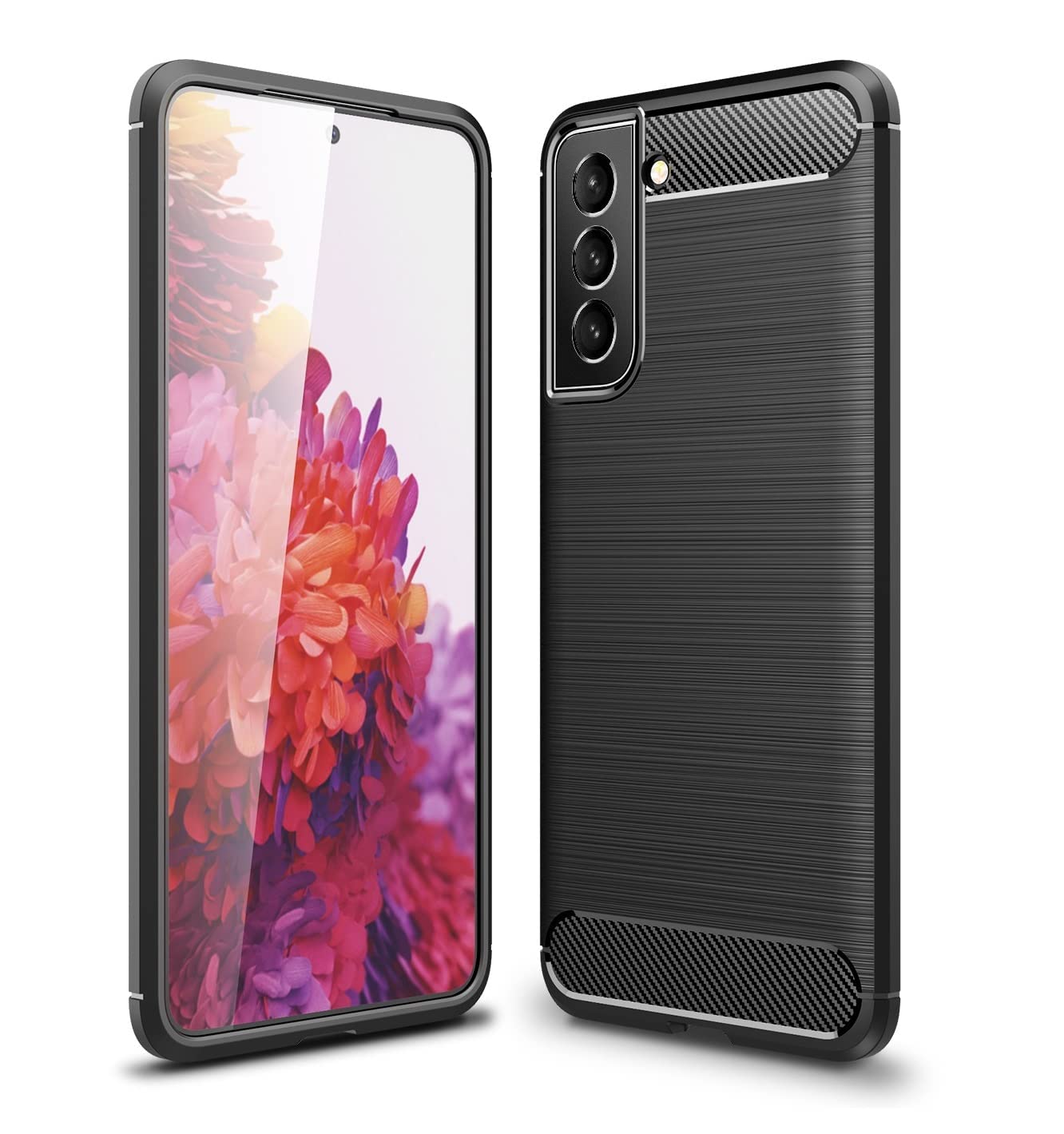 Dashmesh Shopping Shockproof Back Case Cover for Samsung Galaxy S22 Plus (Carbon Fiber Brushed | Rubber | Black) (B0BQ48JW1M) Amazon Price History, Amazon Price Tracker