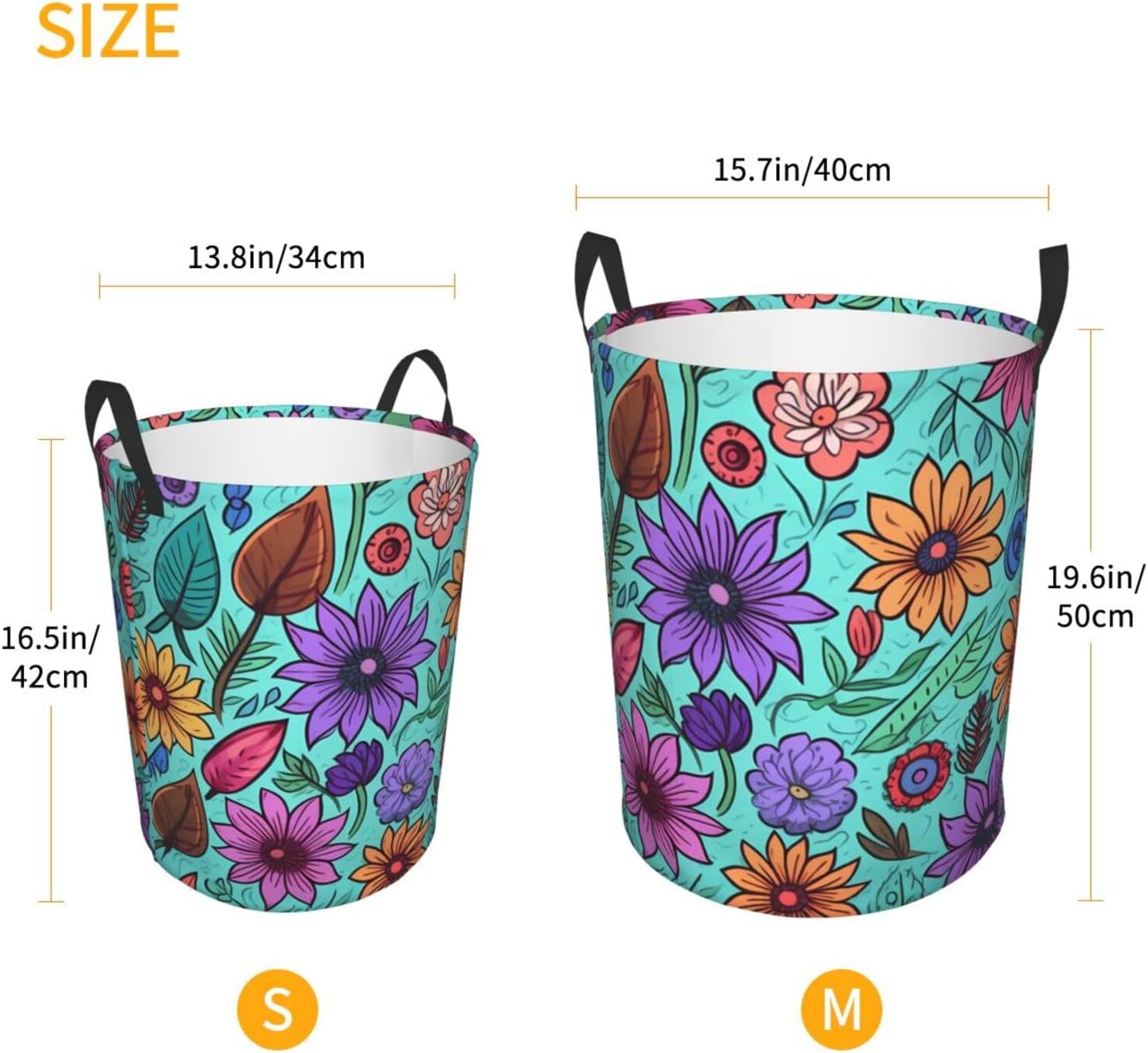 Laundry Basket With Handles Foldable Laundry Hamper Dirty Clothes Basket image 2