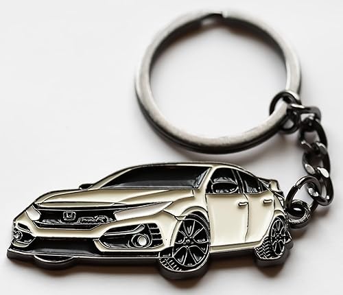 Miniatura 6 de Ideal para llavero Honda, metal para llavero de coche Honda, accesorios Civic, compatible con accesorios Honda Civic