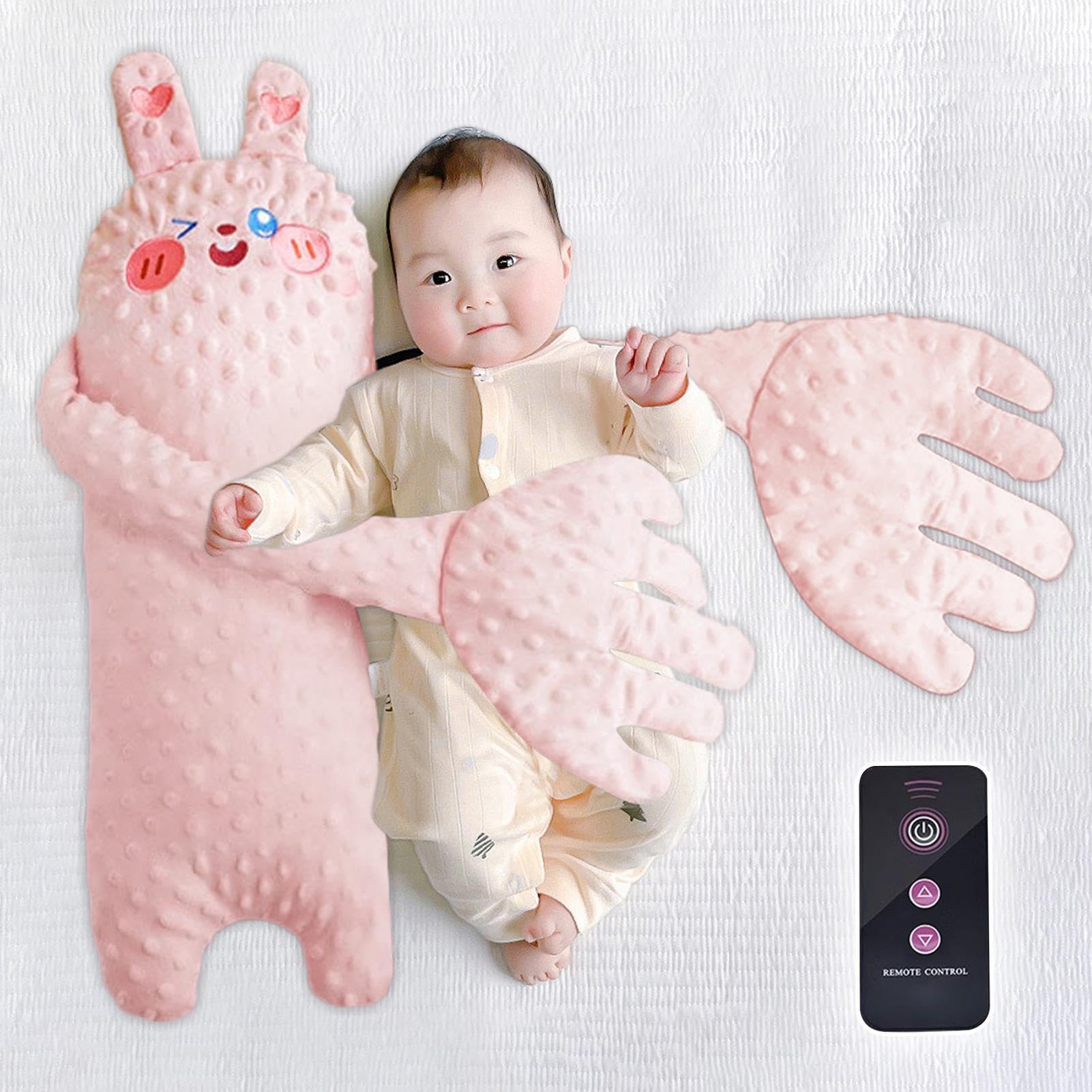 Electric Slapping Palm Plush Pillow, Patting Sleeping Pillow, Stuffed Animal Shape With 3 Adjustable Modes, Pearl Cotton Vibrating Mattress Pad Pillows — view 3