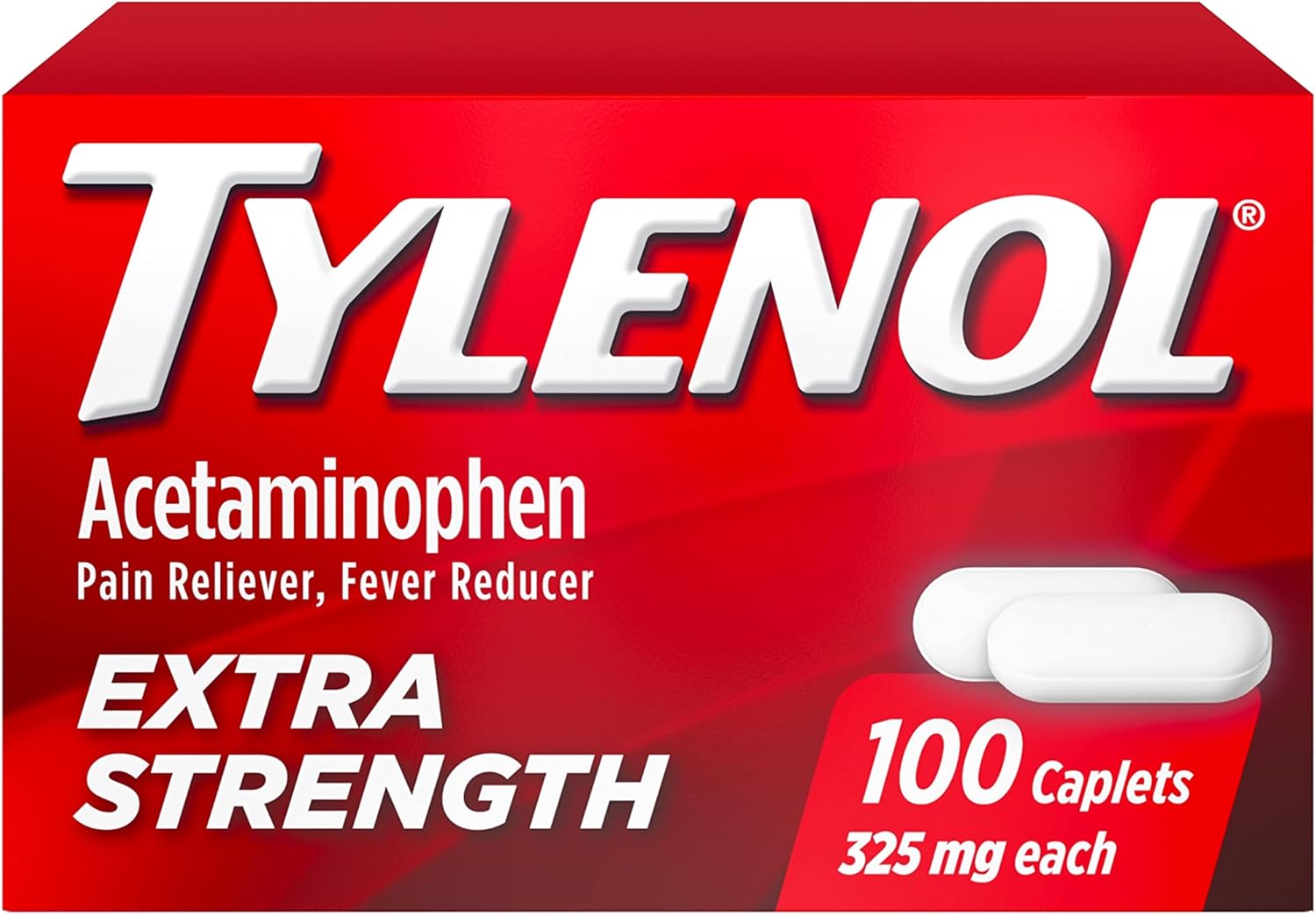 Buy Tylenol Extra Strength Caplets with 500 mg Acetaminophen, Pain