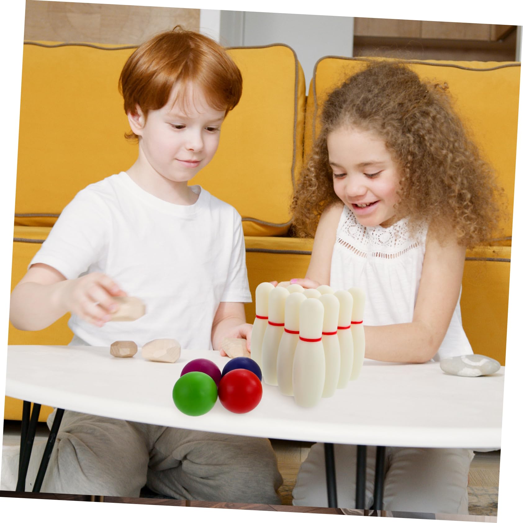 Jeu De Quilles Pour Enfants - Set De Quilles Avec 10 Quilles Et Balles - Mini Bowling