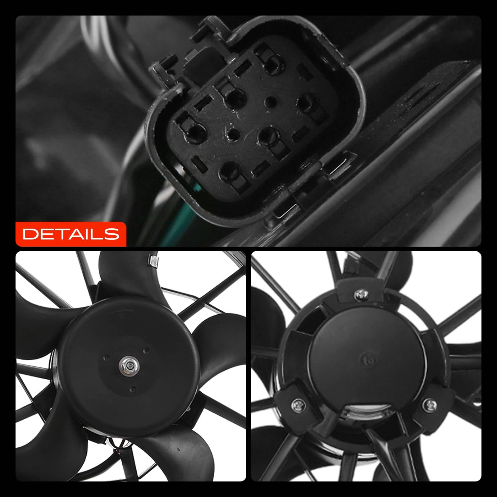 Frankberg Ventilador del radiador 1075126 | Compatible con: Torneo Focus II DA DS FFS, Focus II Saloon DB DH FCH, Focus II DA DP HCP, Enfoque DAW DBW