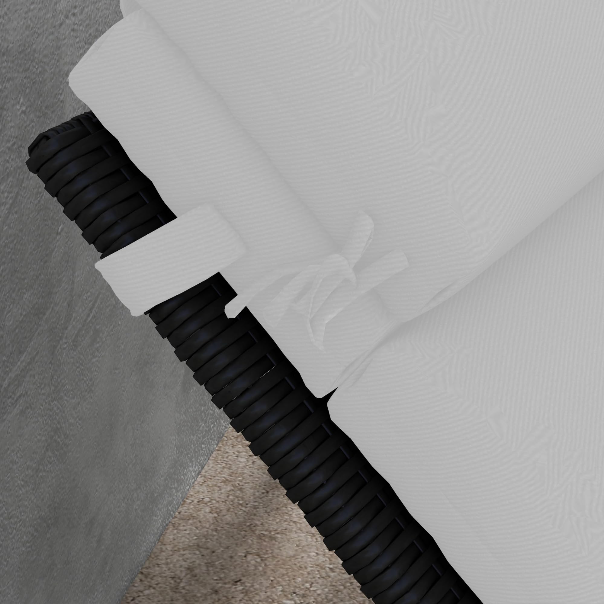 Outsunny Cojín para Tumbona 196x63x6 cm Colchoneta para Tumbona de Algodón con Tela Hidrófuga Cojín de Asiento y Respaldo para Jardín Terraza Balcón Gris Claro