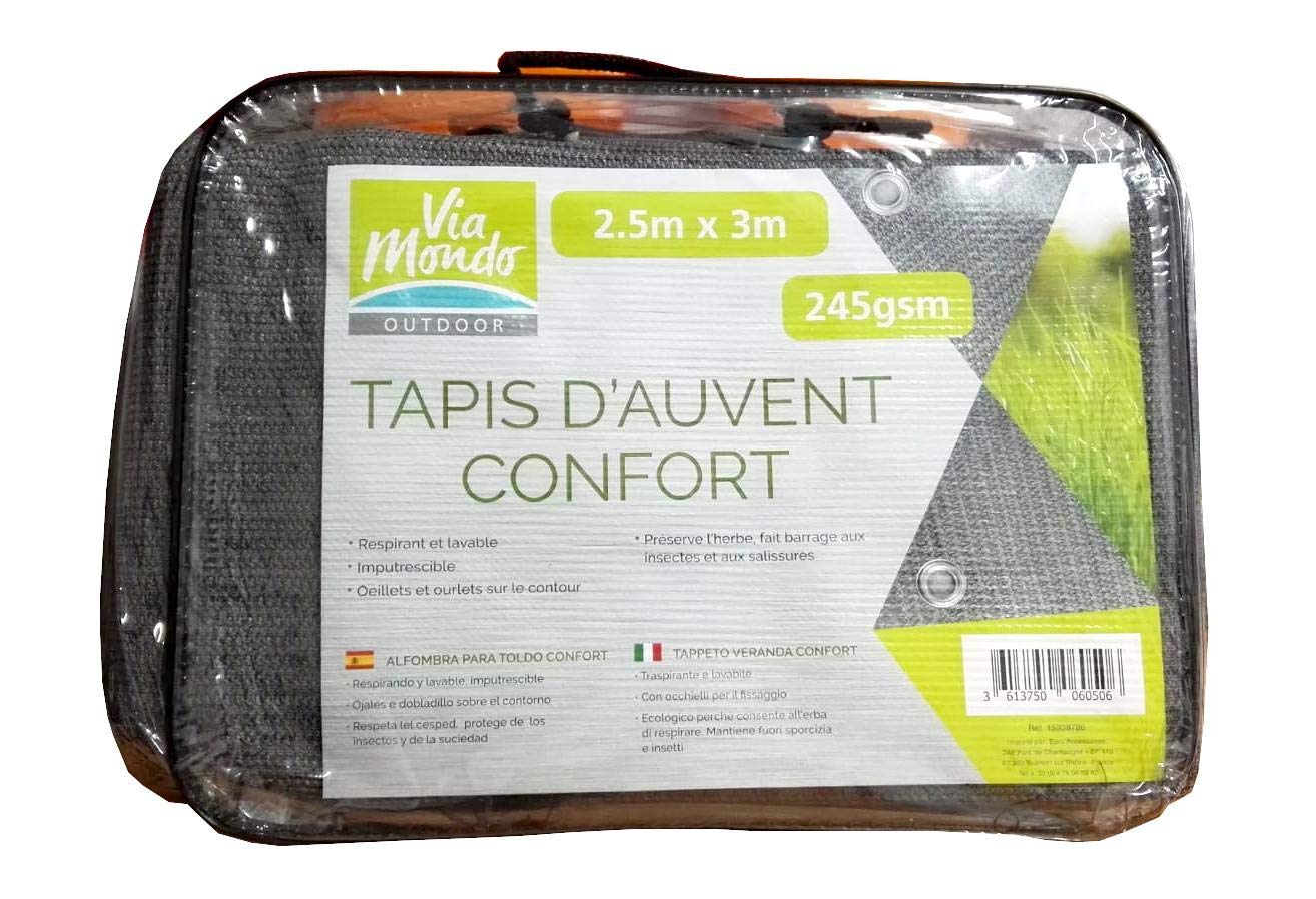 Tenttapijt Comfort 2,5x 3 mtr grijs