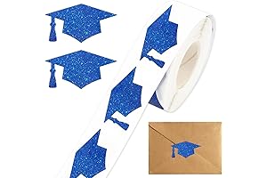 Whaline 600Pcs Grad Cap Letter Stickers: Stylish Embellishments for Your Graduation Celebration