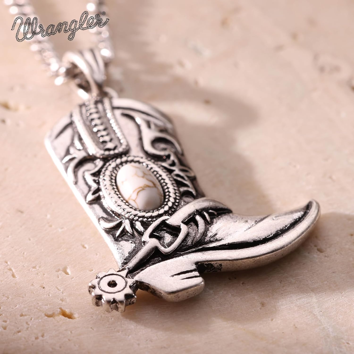 Montana West x Wrangler Gold Plated Pendant Necklace for Women, 18k Gold Plated Lightweight Chain Dainty Jewelry - Image 7