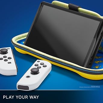 PowerA Protection Case for Nintendo Switch, Switch Lite & OLED Model, Hard Shell Protective Pouch with Carry Handle and 9 Game Cards Storage, Official: Mario Pop