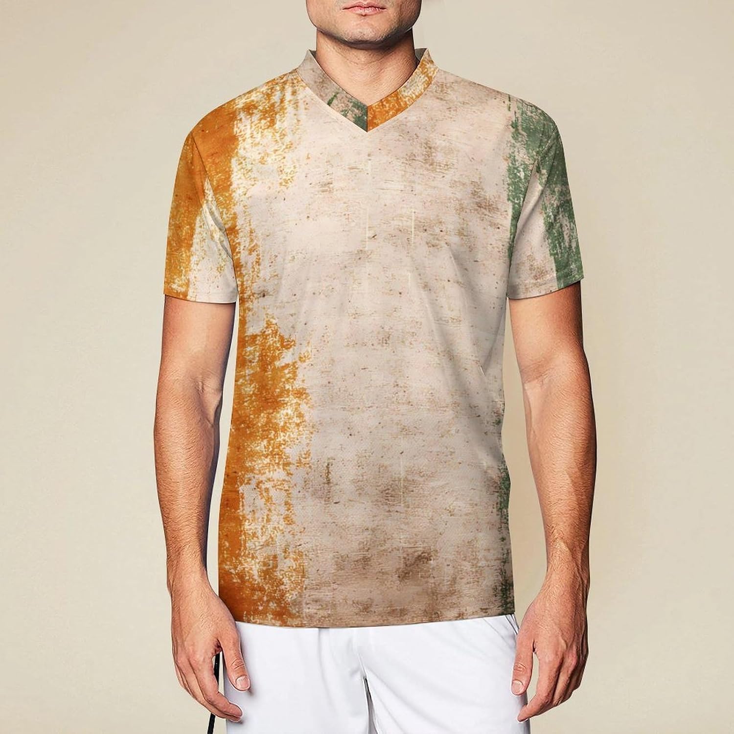 Vintage Ivory Coast Flag Personalized Soccer Jersey Mens T-Shirts Sports Tops