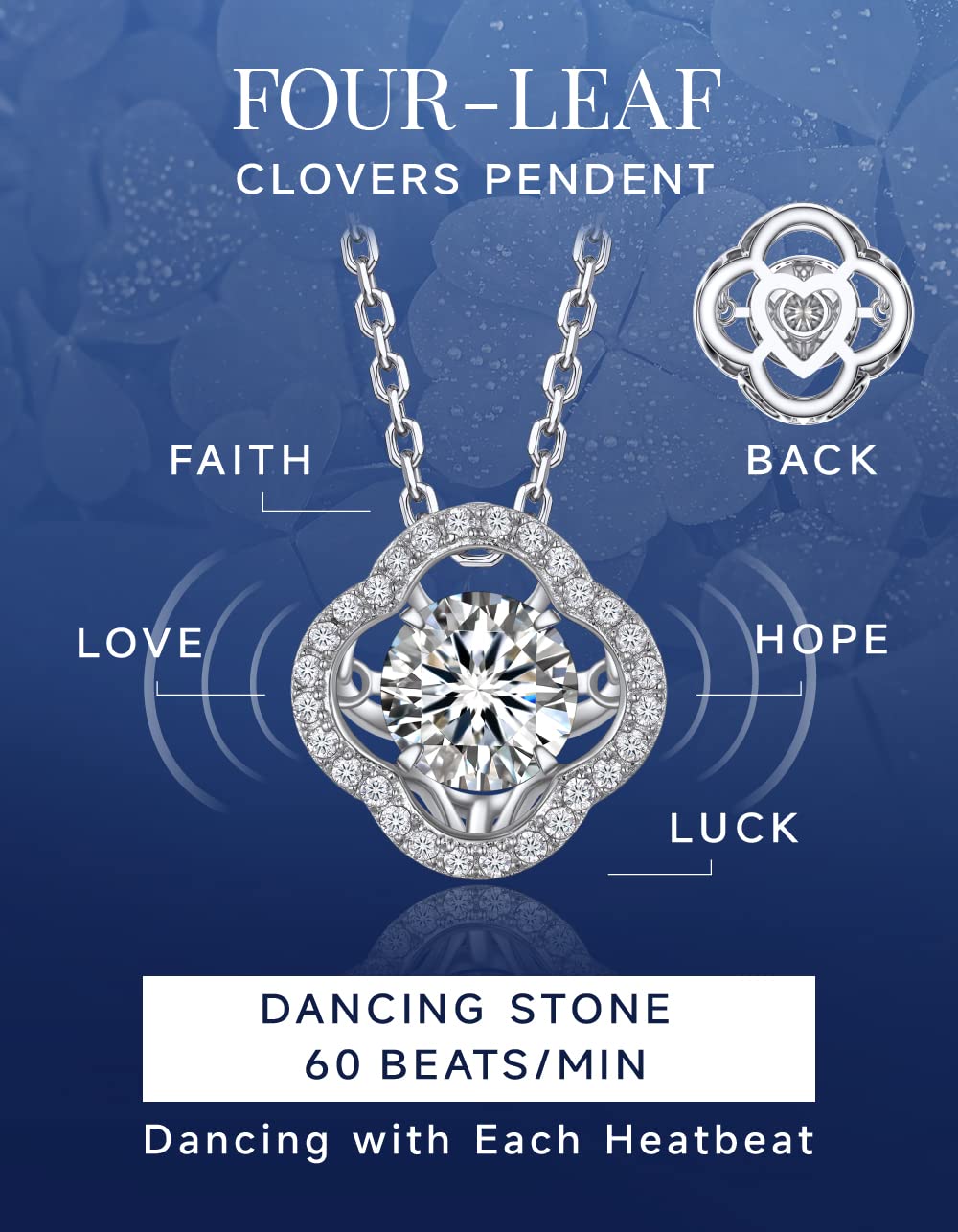 MomentWish Punto Luce Collana, 1Ct Moissanite Diamanti Ciondolo Collana Donna Argento 925 con Certificato Gra Gioielli Regalo Festa della Mamma Donna Compleanno
