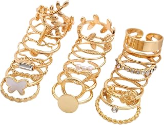 Shining Diva Fashion Latest Stylish Gold Plated Rings for Women and Girls Price In India