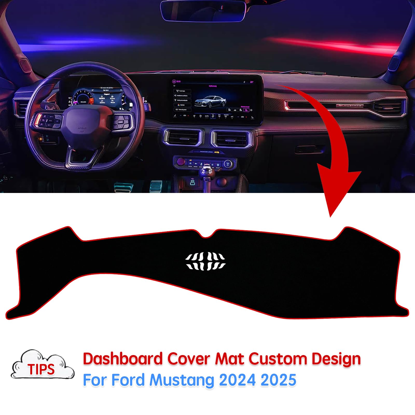 Amazon.com: Dashboard Cover Dash Mat Pad Compatible with Ford