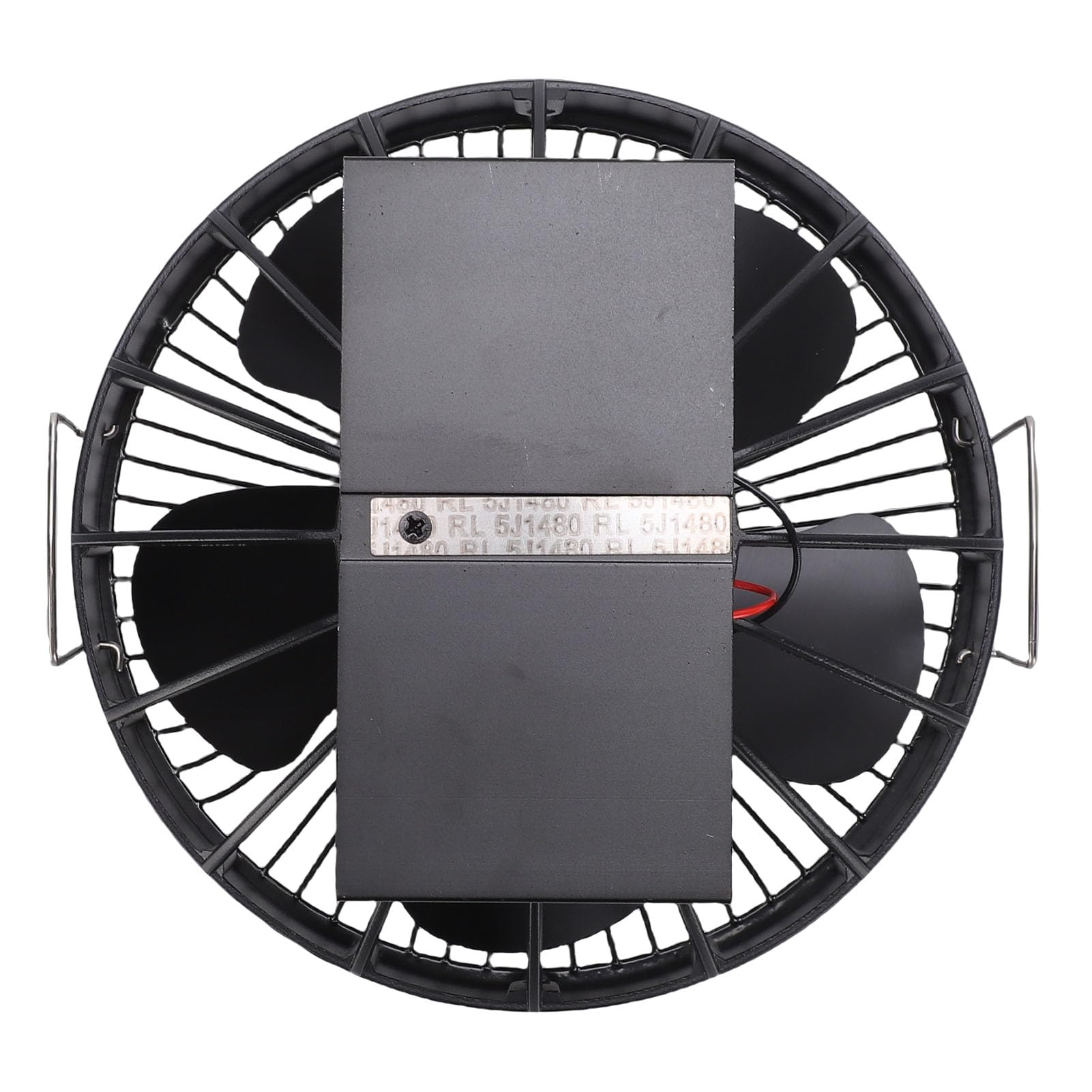 Fockety Ventilador de Estufa de Leña Accionado por Calor, Silencioso, Redondo, de Aleación de Aluminio, Ventilador para Hogar, de Estufa de Leña para Chimenea, de