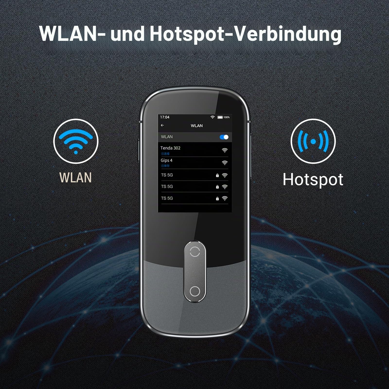 Anfier Offline Sprachübersetzer Gerät W09 PRO für 144 Sprachen und Akzente Fotoübersetzung Kein WLAN Internet erforderlich für Reisen Business W09 Grau