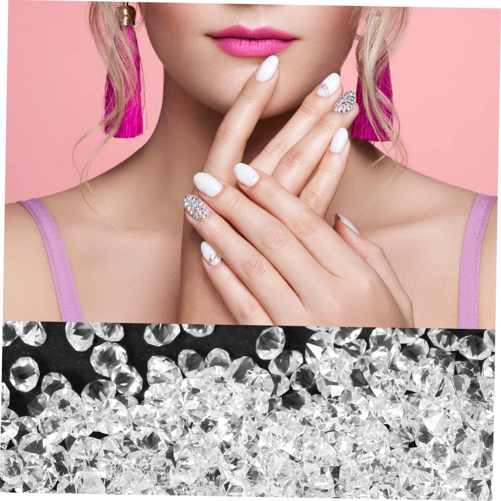 SHERCHPRY 25 Sets Nail Ornaments for DIY Manicure Decorative Gems Elegant Nail Accessories for Home and Salon Use Easy to Operate and Maintain