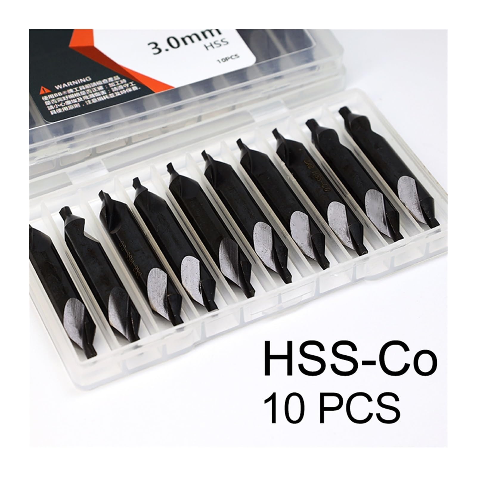 Centro Brocas HSS Taladro central HSS Co M35 avellanador chaflán listón forma A 60 grados diámetro 1 1,5 1,6 2 3,15 4 5 6 for Metal aluminio(5-(5 PCS))