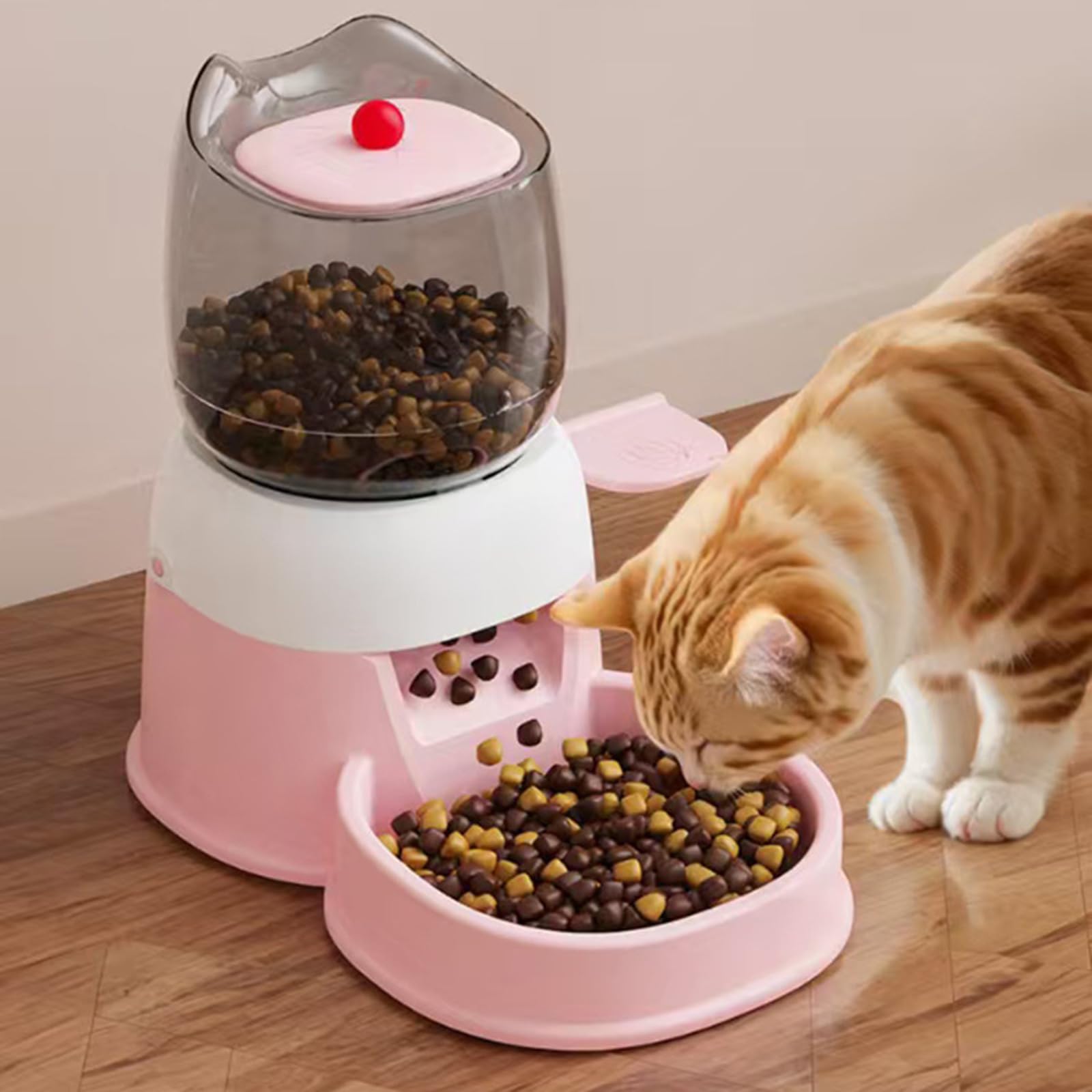 Ciotola per l'alimentazione con capacità di 1 giorno di stoccaggio base antiscivolo accessorio per animali domestici attivazione automatica del piede