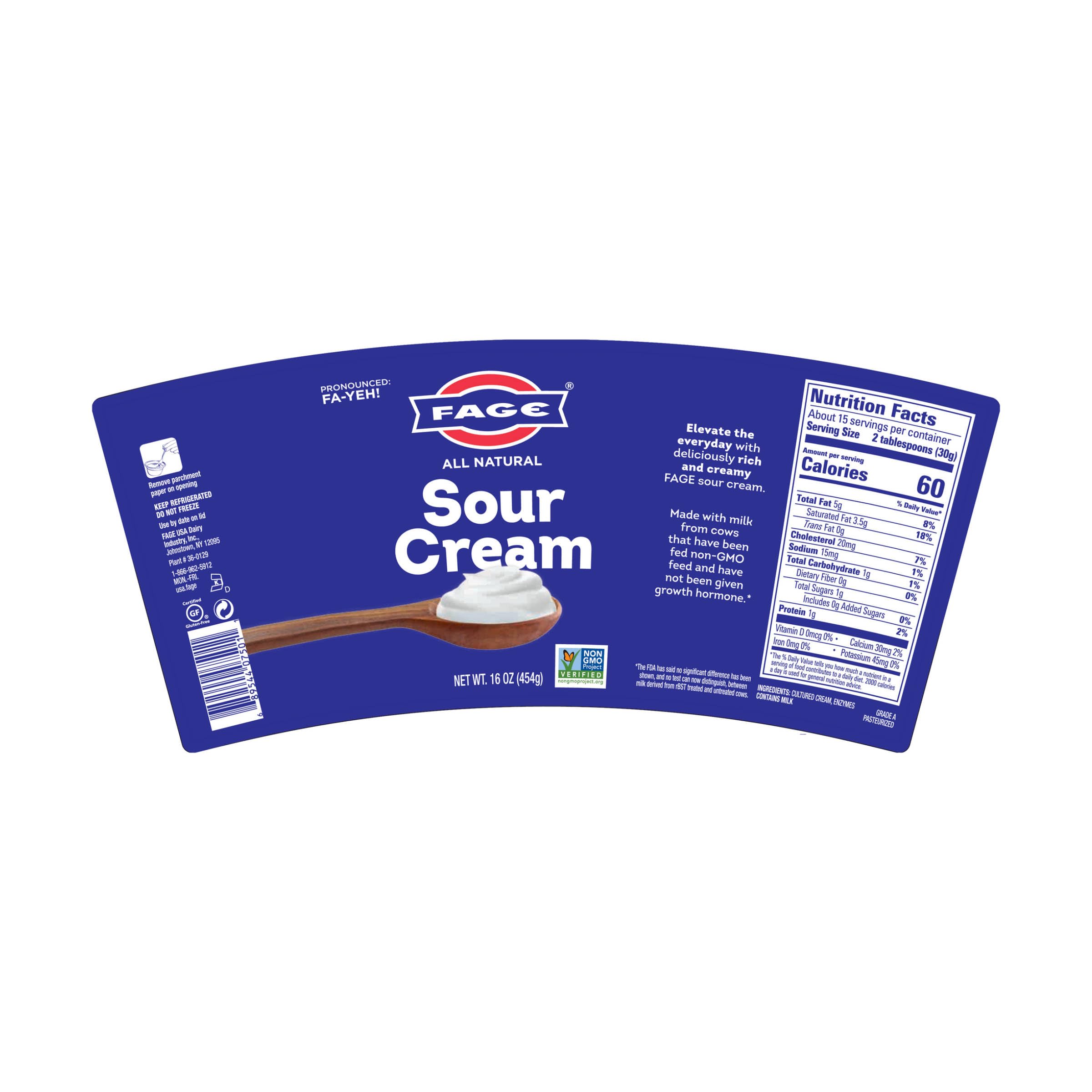 Fage Sour Cream 16 Oz